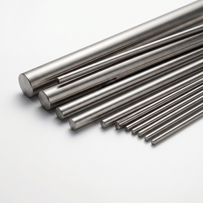 Ultra fine precision titanium round rod