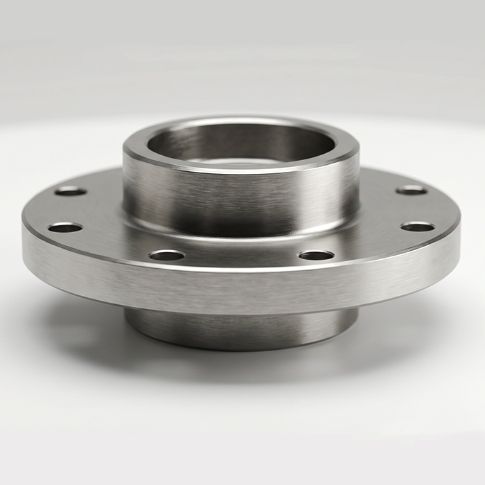 Nickel flange with neck flat welding