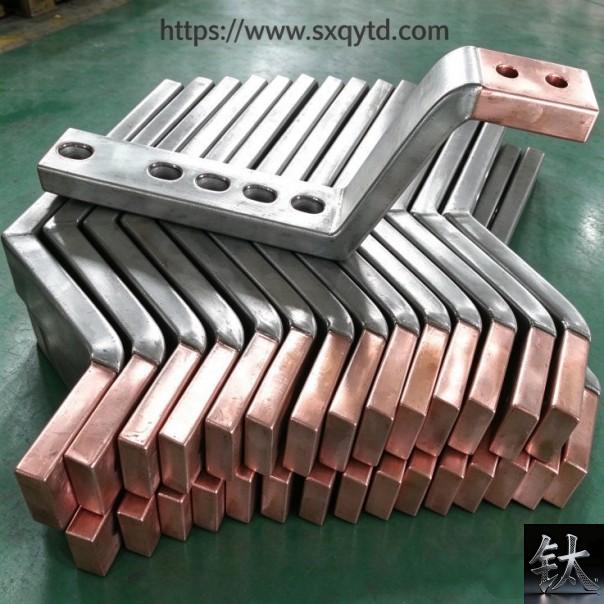 Pickled Gr7 titanium plate for a chlor-alkali heat exchanger tube sheet