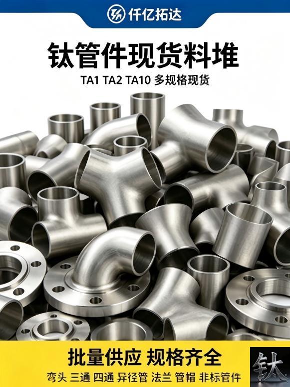 titanium 90LR seamless elbow WPT2 pickled bevel Baoji stock / B16.9 titanium elbow crate MTC 3.1 export pack