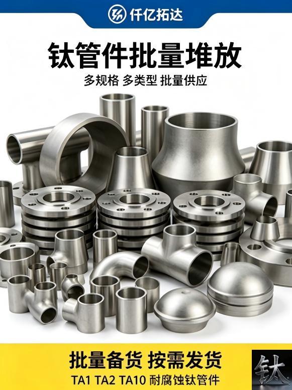 titanium WPT2 elbow desalination brine line pickled bevel Baoji / Gr7 WPT7 reducer MSF brine header MTC 3.1 export pack