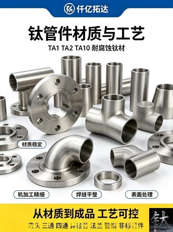 WPT7 Gr7 titanium elbow pickled bevel PMI Pd verified Baoji / Gr7 Ti-Pd reducer hot brine MTC 3.1 export pack