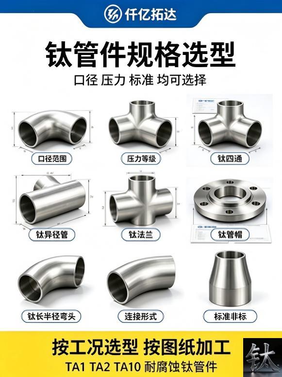 small batch WPT2 90LR elbow zero cut pickled bevel Baoji stock / as-annealed titanium tee MTC 3.1 no recut export pack
