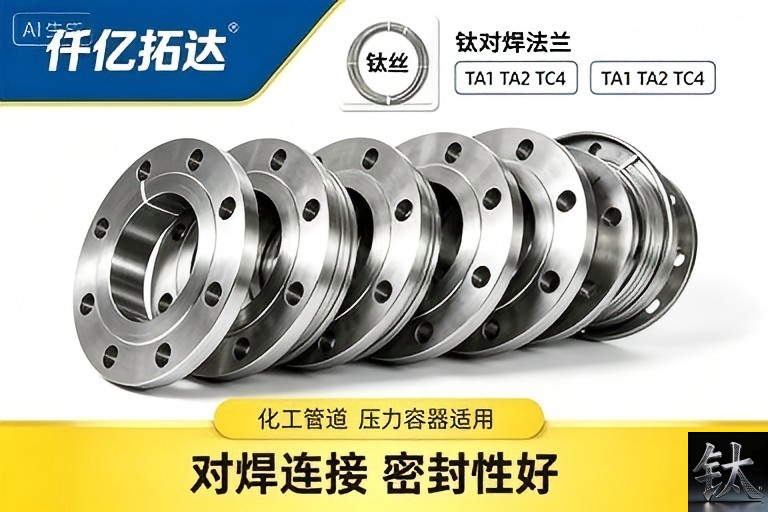 Gr2 titanium WNRF flange B16.5 Class300 forged B381 F-2 Baoji / BLRF R50400 flange MTC 3.1 export pack face protected