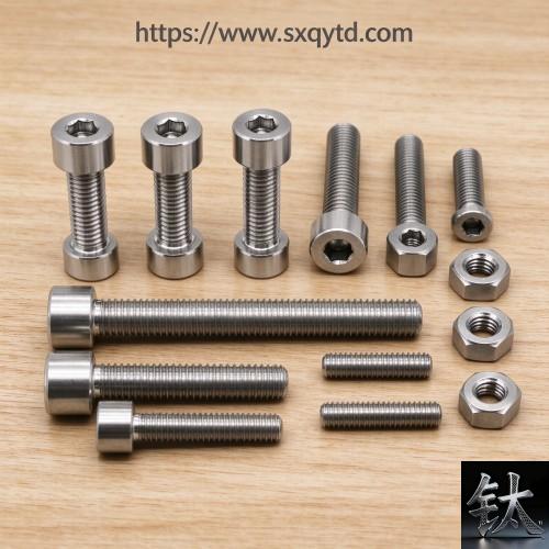 GR5 Ti-6Al-4V bolt nut washer kit M12 R56400 Baoji 3.1 cert / titanium fastener set anti-galling marine chemical M6-M36